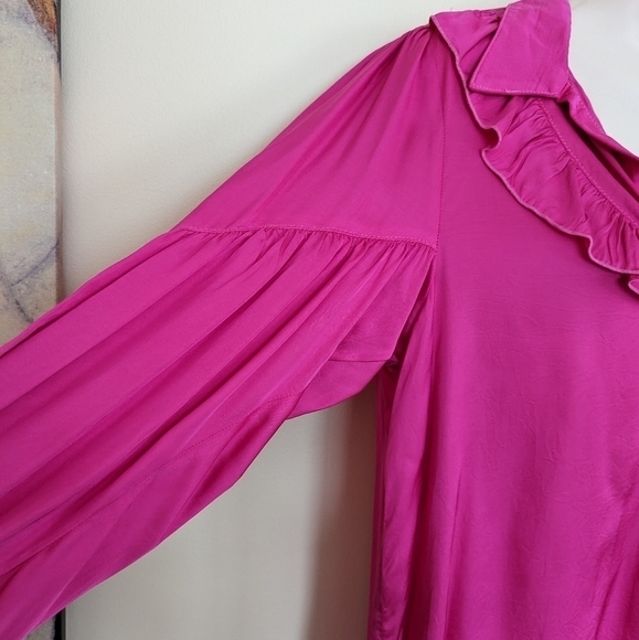Anthropologie amadi pink blouse medium - Picture 5 of 15